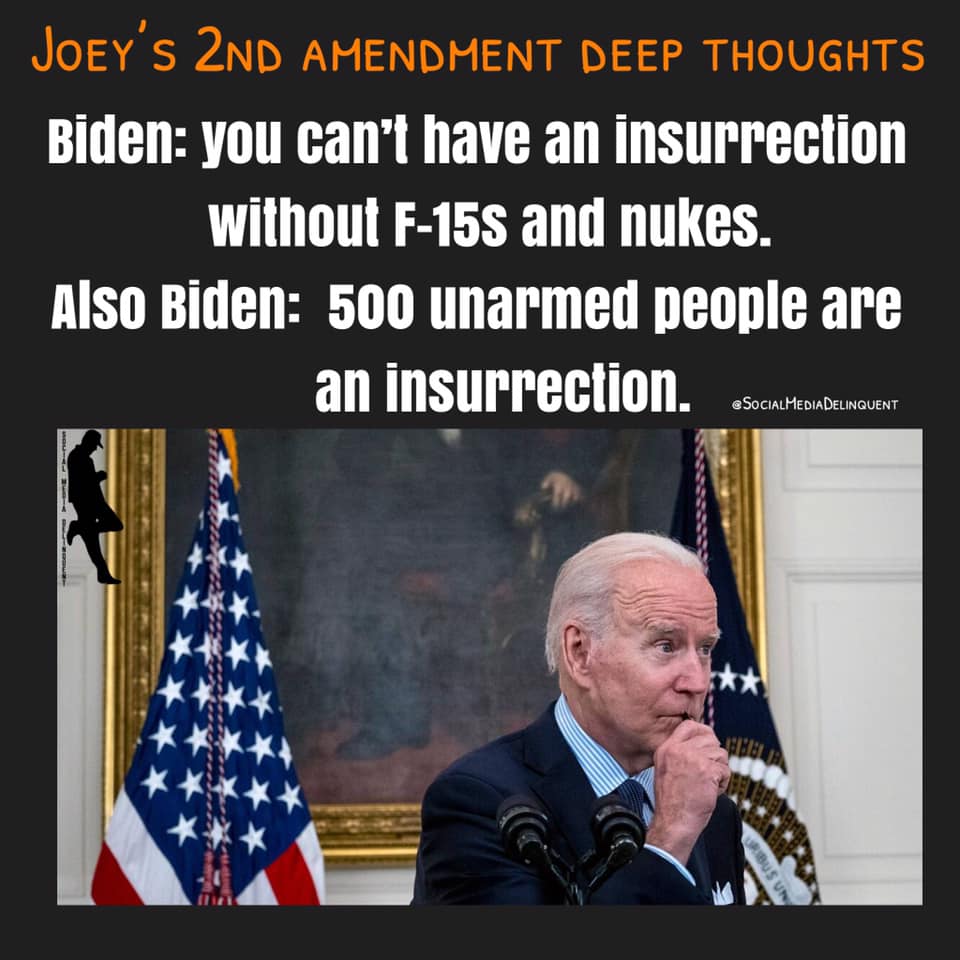 Joe’s 2nd Amendment Deep Thoughts