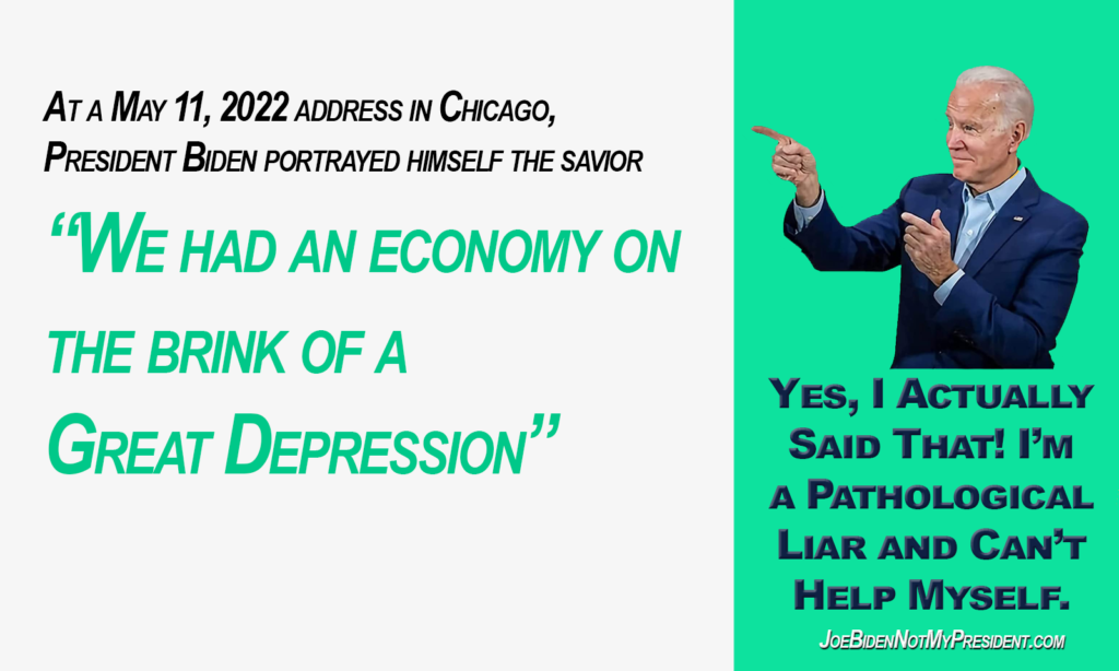 Biden Says He Inherited an Economy on the Brink of the Great Depression
