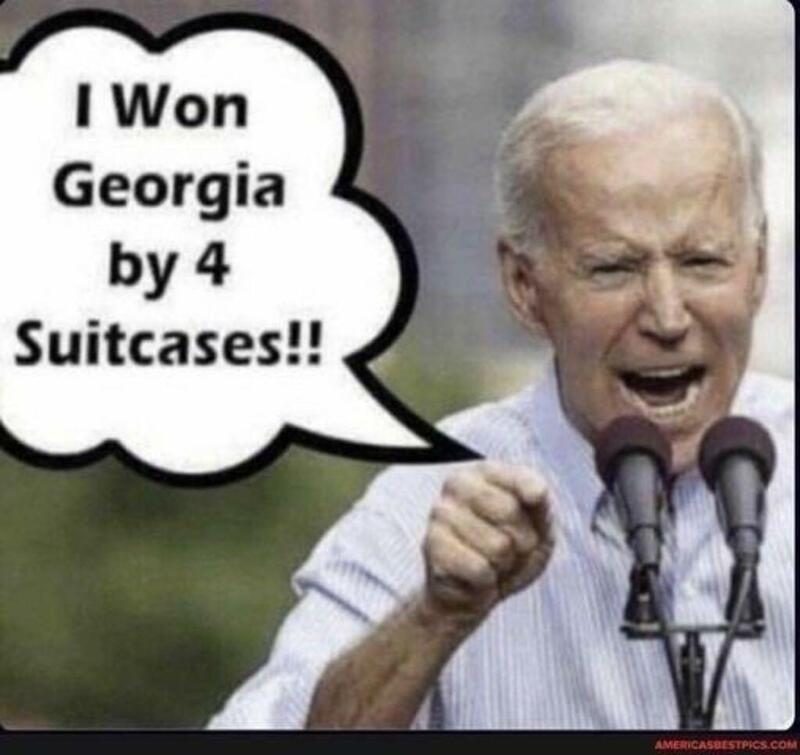 Biden Won Georgia by Four Suitcases