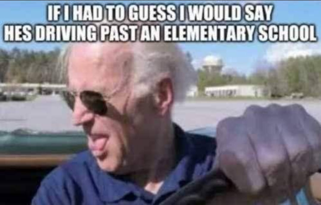 Pedo Joe Passing an Elementary School