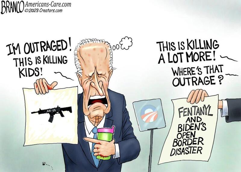 Biden Says He’s Outraged at Guns