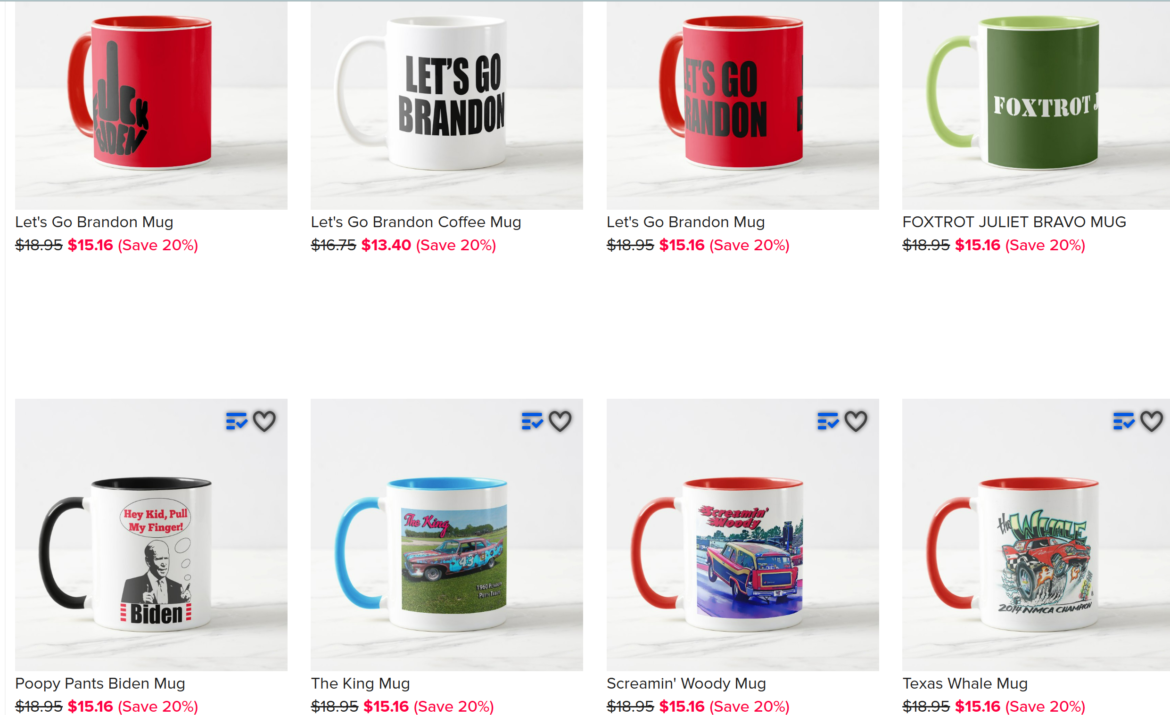 20% Off Brandon Mugs Today